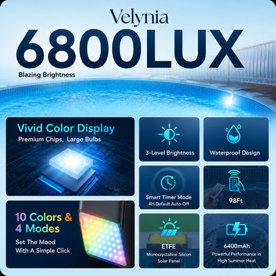 Velynia™ Solar Pool Light